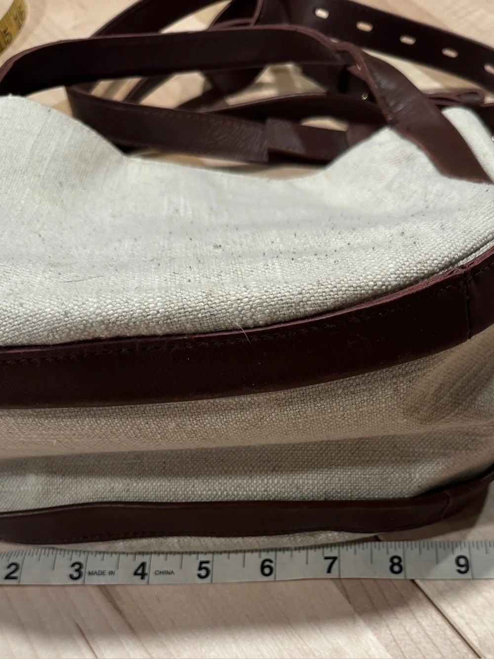 Madewell Sydney Crossbody Bag - leather and canvas